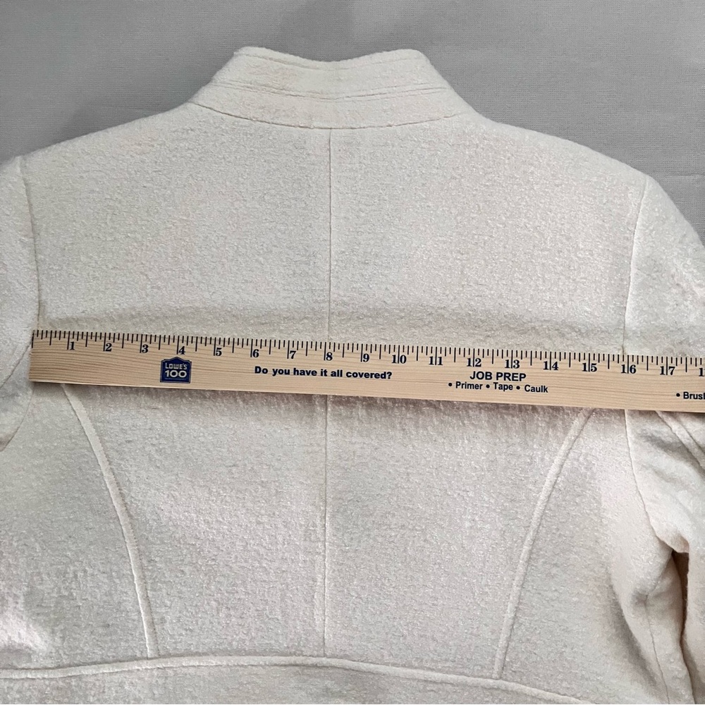 Talbots Cream Textured Two-Button Blazer - Picture 13 of 16